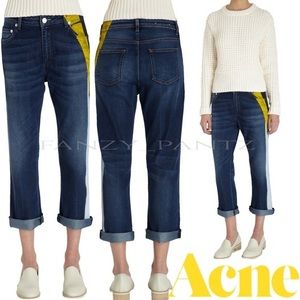 Acne Studios Denim Pop Flag Jeans Cropped Women’s Size 29